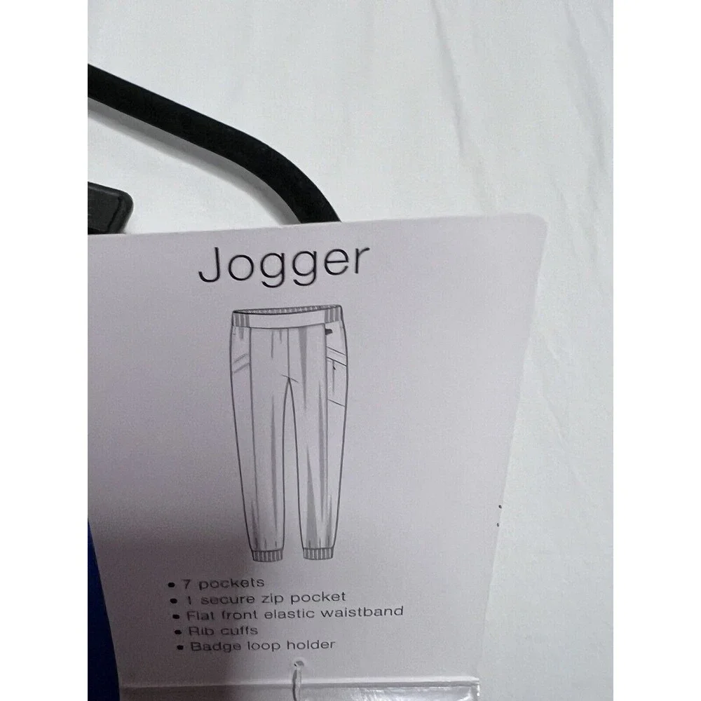 NWT ClimateRight by CuddlDuds Womens Plus Scrub Jogger Sz Small Metro Blue - Picture 12 of 16